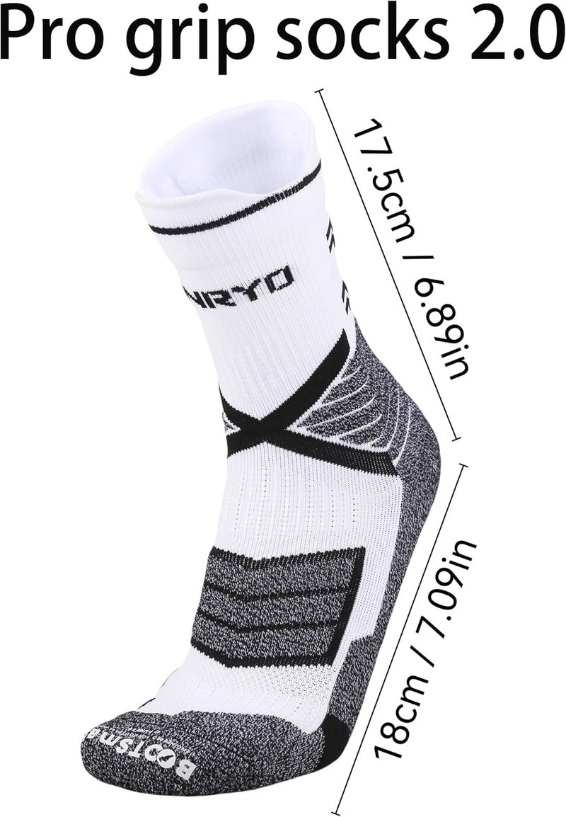 FUNRY Store Grip Socks Soccer for Men&Women,Non-Slip Soccer Socks,Elite Compression Socks for Running Basketball （ men's size 6-11） - Image 2